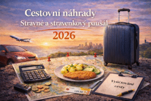 Cestovní náhrady, stravné stravenový paušál 2026